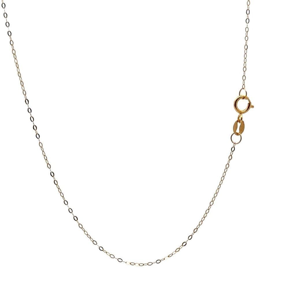 18K Gold Necklace Chain 18 inches Pendant Heart 0.58 grams - Picture 4 of 10